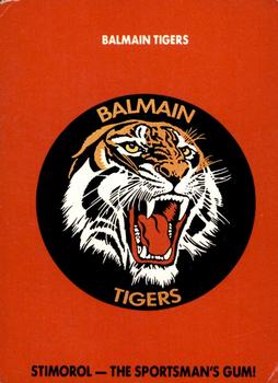 1989 Scanlens #13 Crest - Tigers Front